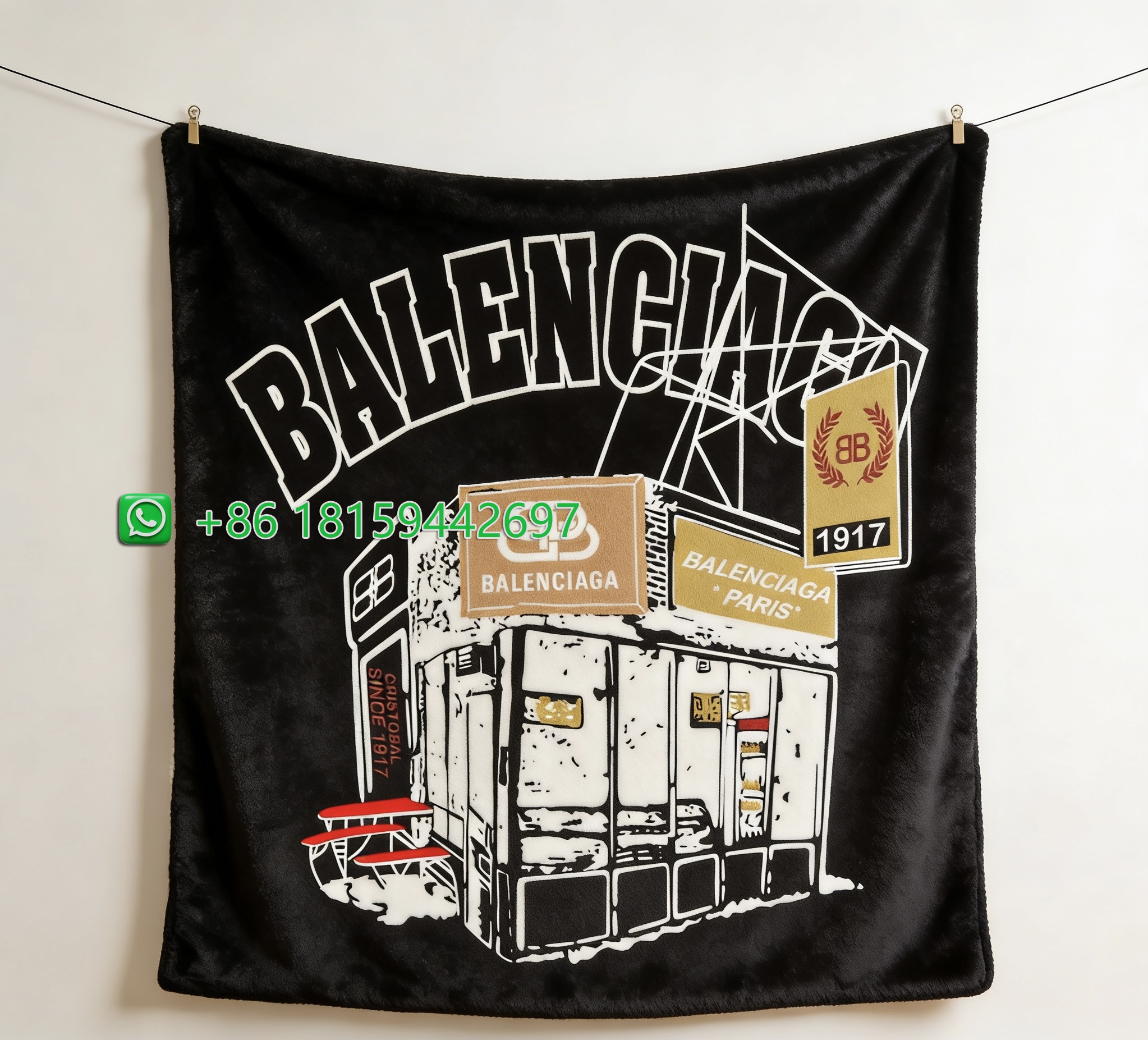 Balenciaga Throw Blankets